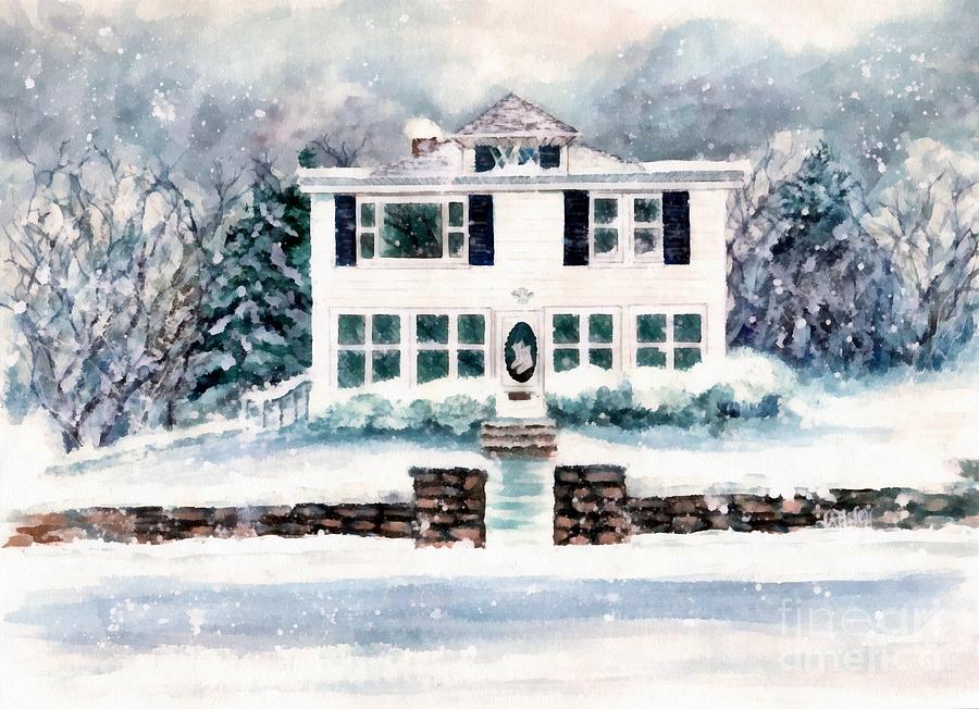 Winter Painting - Plym and Proper 2 by Janine Riley