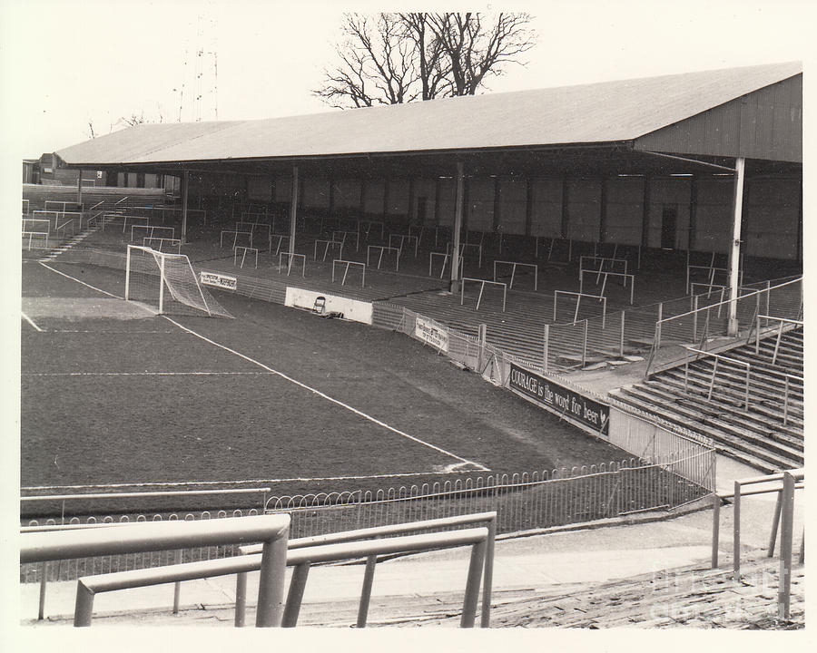 Plymouth Argyle - Home Park - Devonport End 1 - BW - 1960s Photograph by Legendary Football Grounds