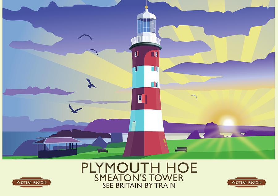 Plymouth Hoe Poster Digital Art by Mike Turton | Fine Art America