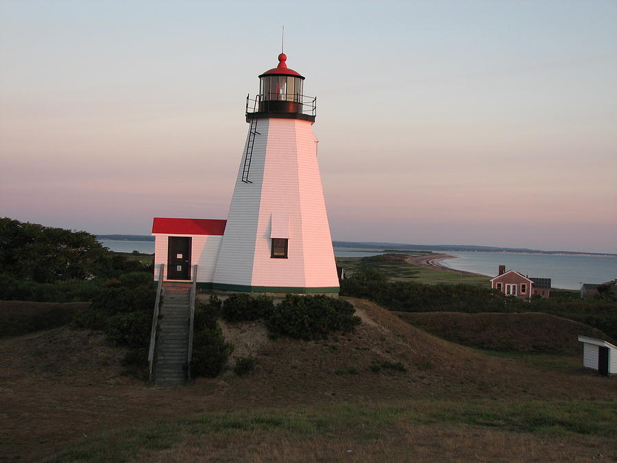 Plymouth Lighthouse at Sunrise Photograph by Brian Mazzoli | Fine Art ...