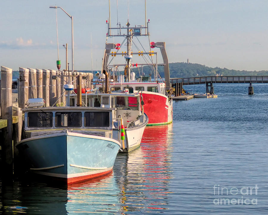 Plymouth Red White and Blue Photograph by Janice Drew