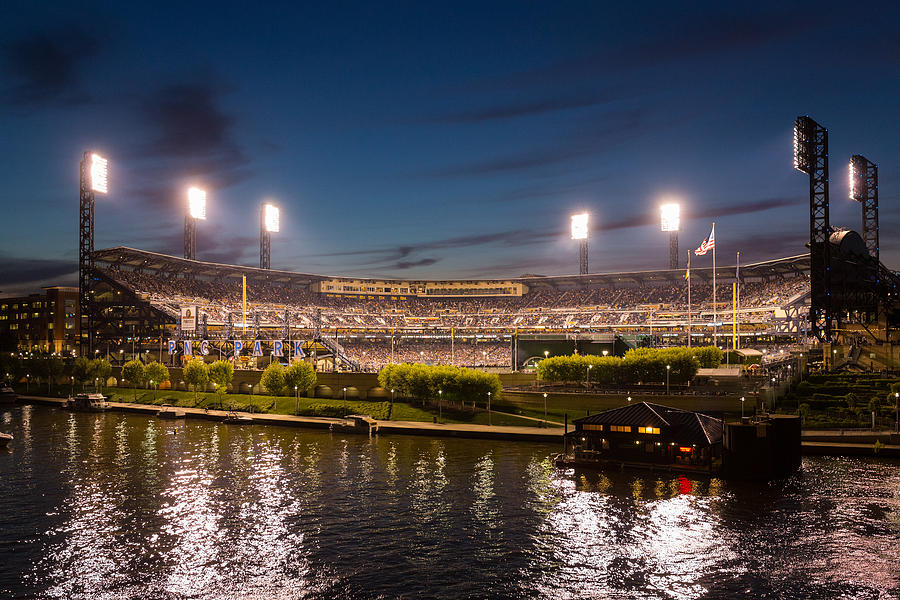 PNC Park at Night  Photograph by Tim Fitzwater