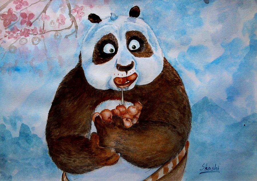 Kung Fu Panda Painting - Po - Dragon Warrior by Shashikanta Parida