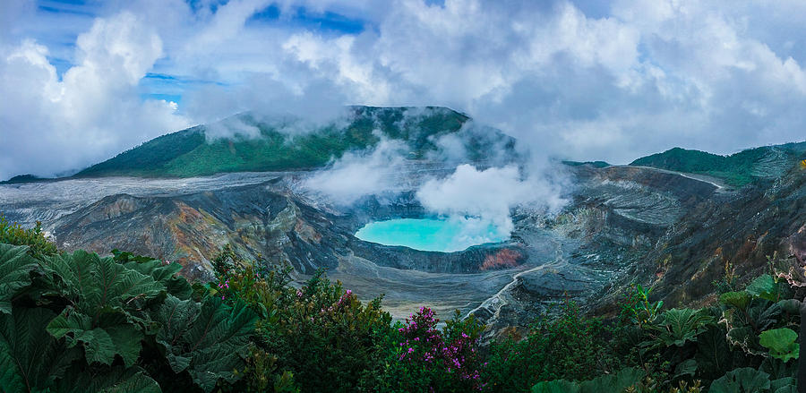 Mountain Photograph - Poas Volcano, Costa Rica by RC Pics