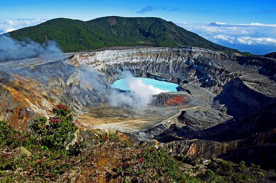 Poas Volcano Photograph by T Guy Spencer