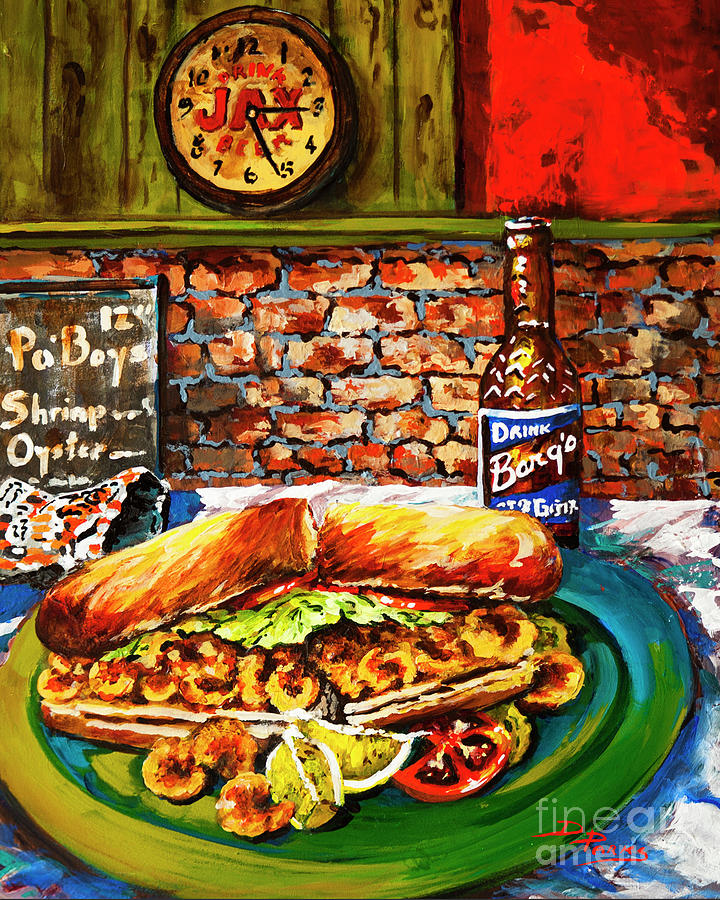 PoBoy Time Painting by Dianne Parks