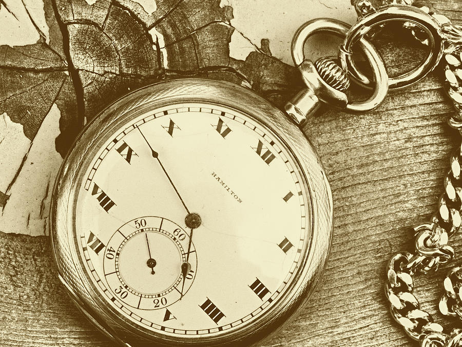 Watch Still Life Photograph - Pocket Watch 3 by Lawrence Christopher