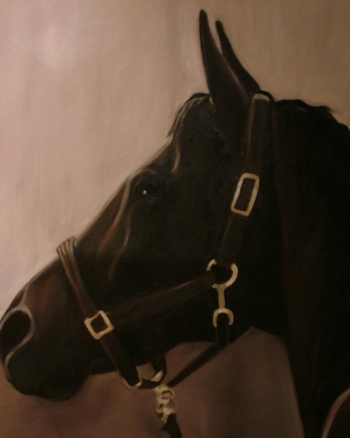 Horse Painting - Pocketchange by Donna Thomas
