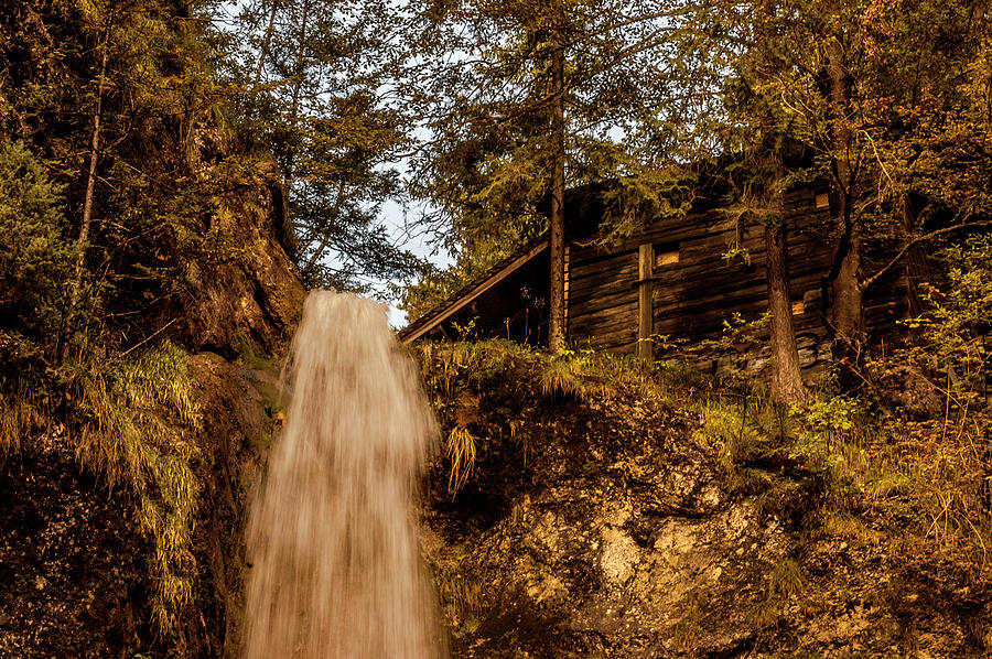 Poeltz Waterfall 3 Photograph by Wolfgang Stocker