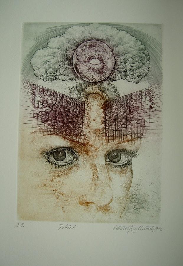 Girl Mixed Media - Pohled by Oldrich Kulhanek