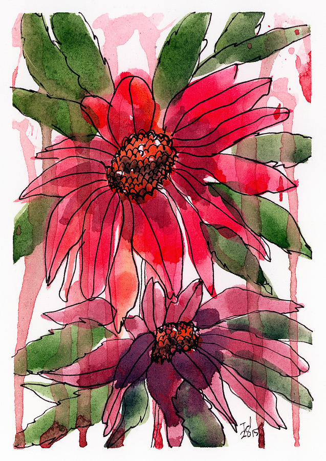 Poinsettia 1 Painting by Tonya Doughty