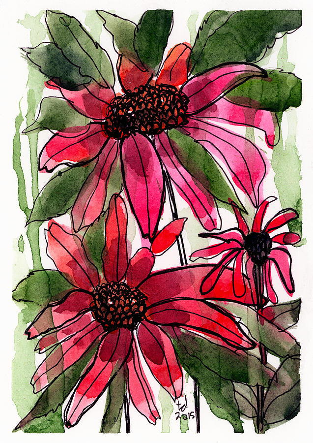 Poinsettia 2 Painting by Tonya Doughty