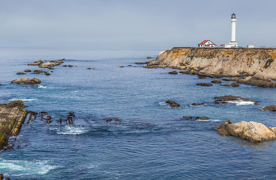 Point Arena Lighthouse and Coast Photograph by Marc Crumpler
