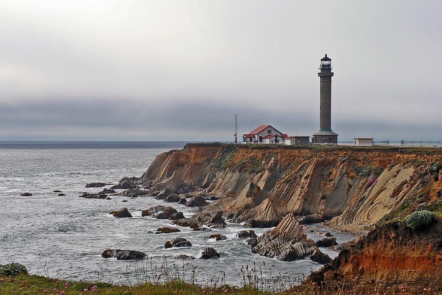 Lighthouse Photograph - Point Arena Lighthouse CA by Alexandra Till