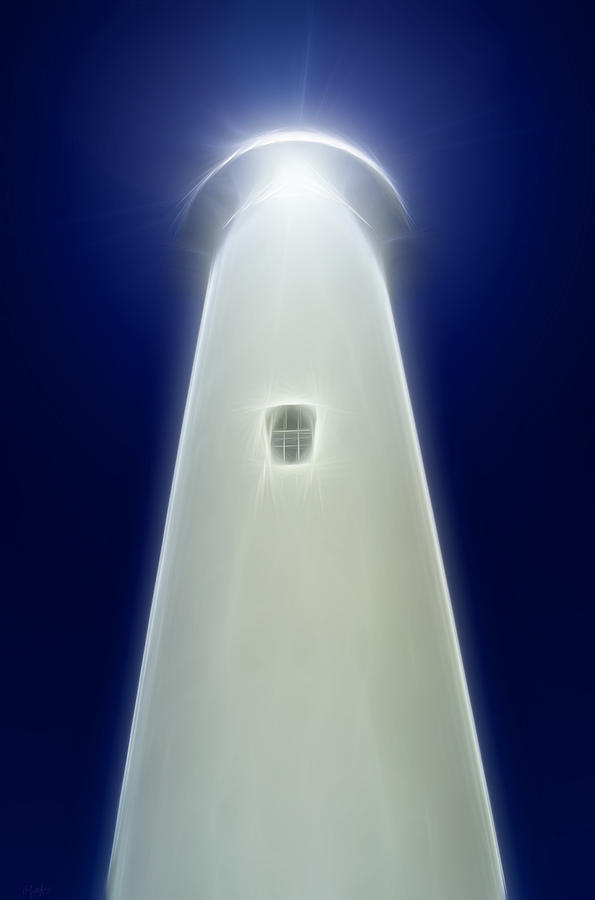 Point Arena Lighthouse Digital Art by Holly Ethan