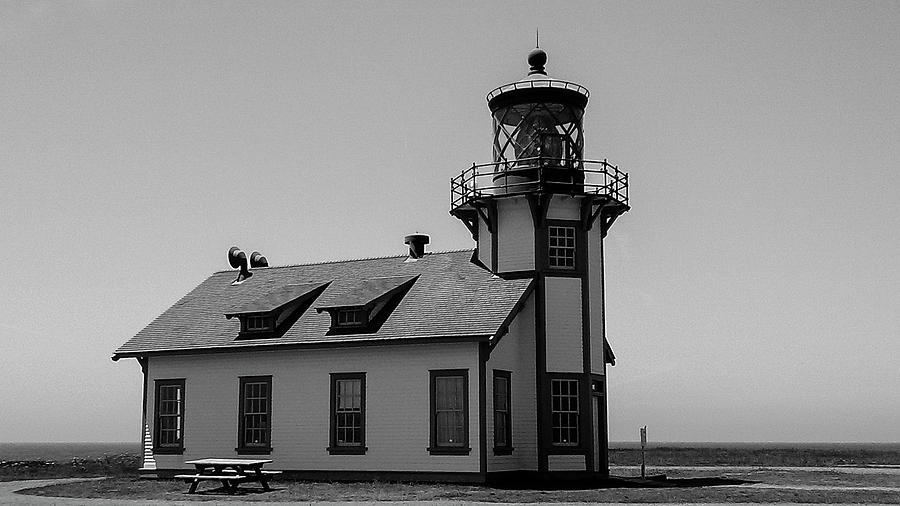 Point Cabrillo - Black and White Photograph by K Bradley Washburn