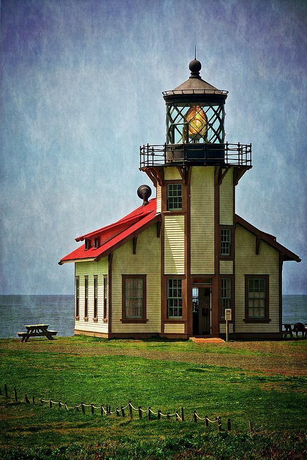 Architecture Photograph - Point Cabrillo Lighthouse, Casper, California by Zayne Diamond
