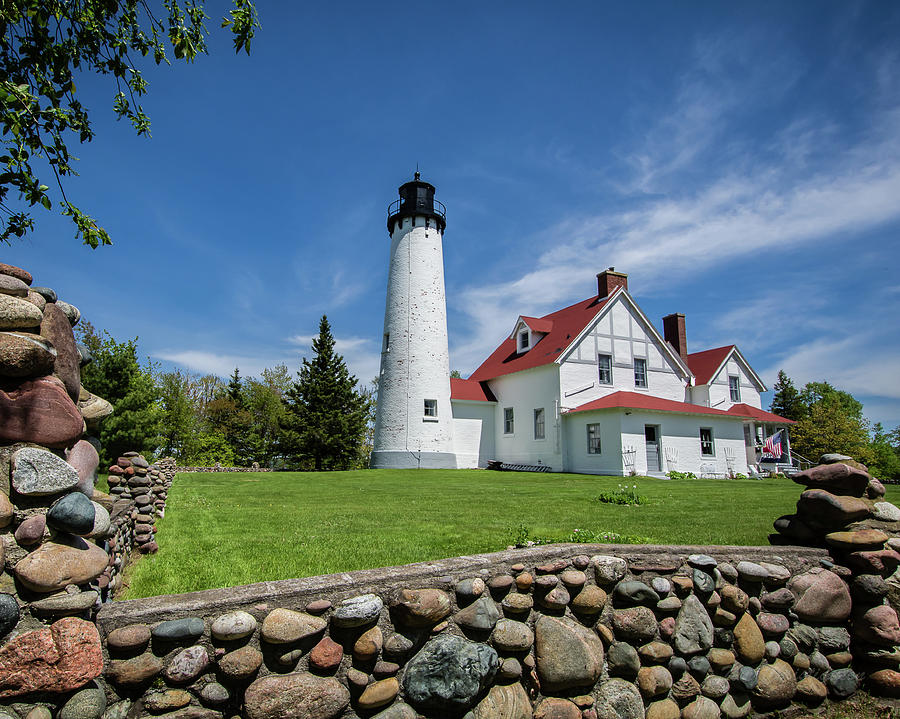 Point Iroquois Light Station Photograph by William Christiansen