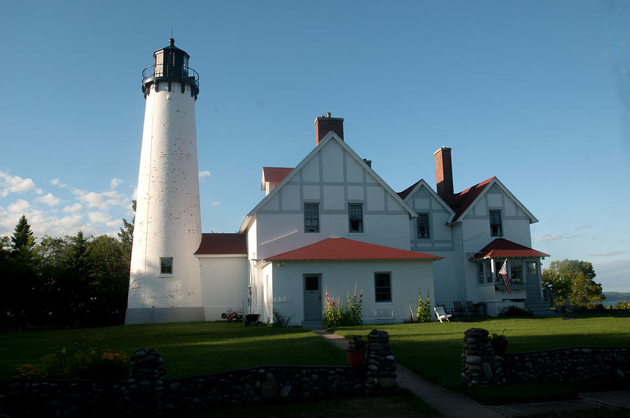 Point Iroquois Lighthouse Photograph by Sharon Goldsboro | Fine Art America