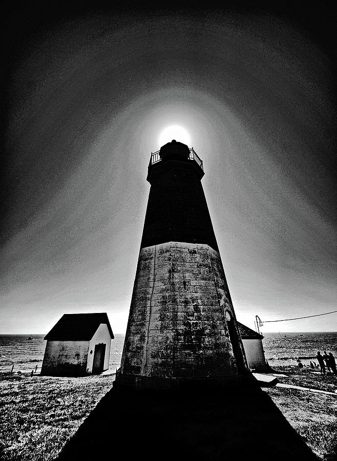 Point Judith lighthouse Photograph by Bill Jonscher