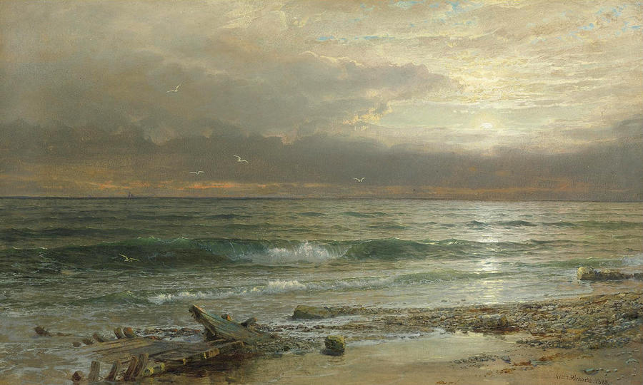 Point Judith Painting by William Trost Richards