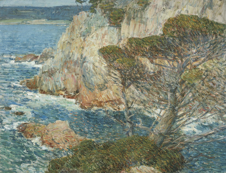 Point Lobos, Carmel Painting by Childe Hassam