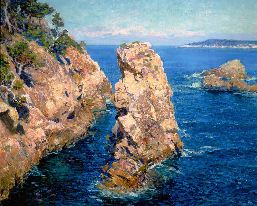 Point Lobos Painting by Guy Rose