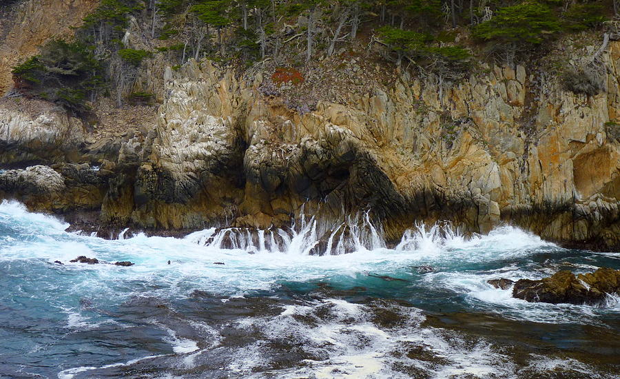 Point Lobos Waterfalls Photograph by Carla Parris