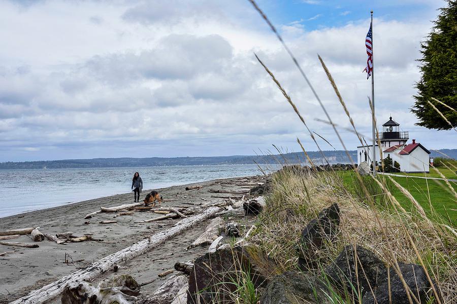 Point No Point Lighthouse walk on the beach Photograph by Kevin ...