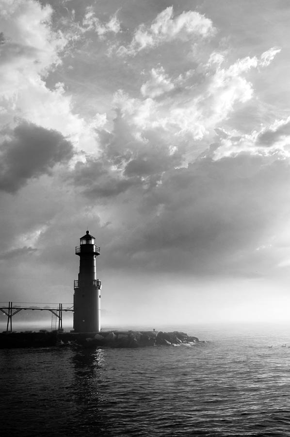 Lake Michigan Photograph - Point of Inspiration by Bill Pevlor