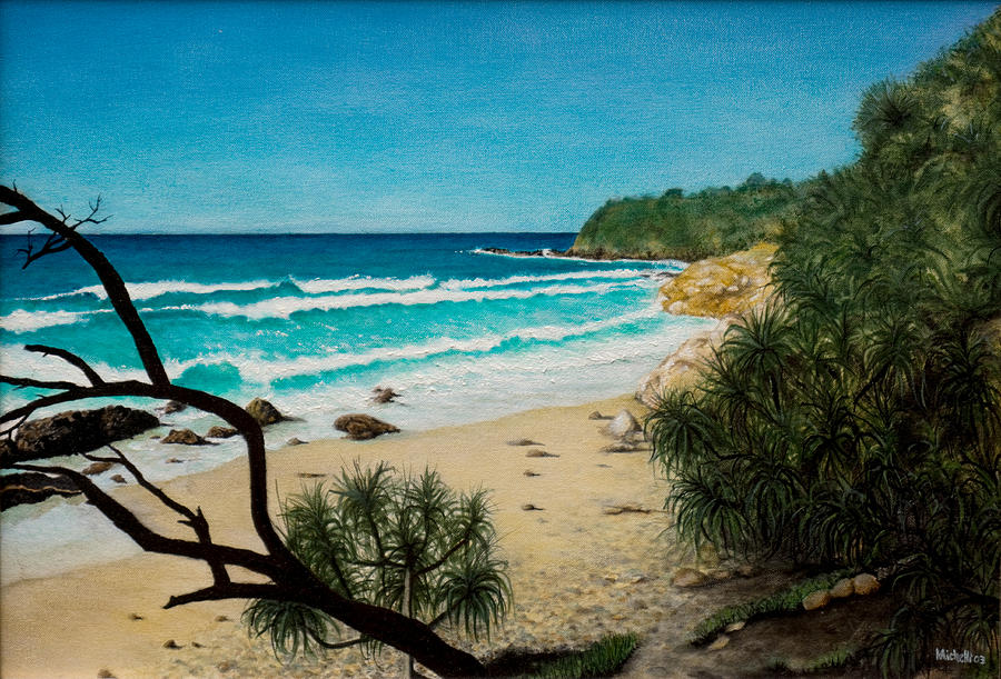 Point Perry Coolum Beach Painting by Joe Michelli