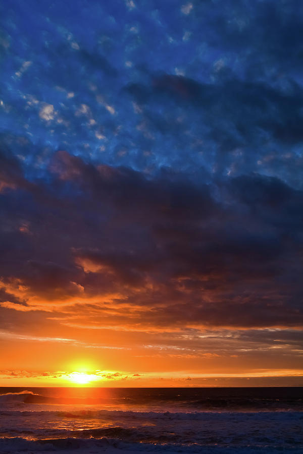 Point Piedras Blancas Sunset Portrait Photograph by Kyle Hanson