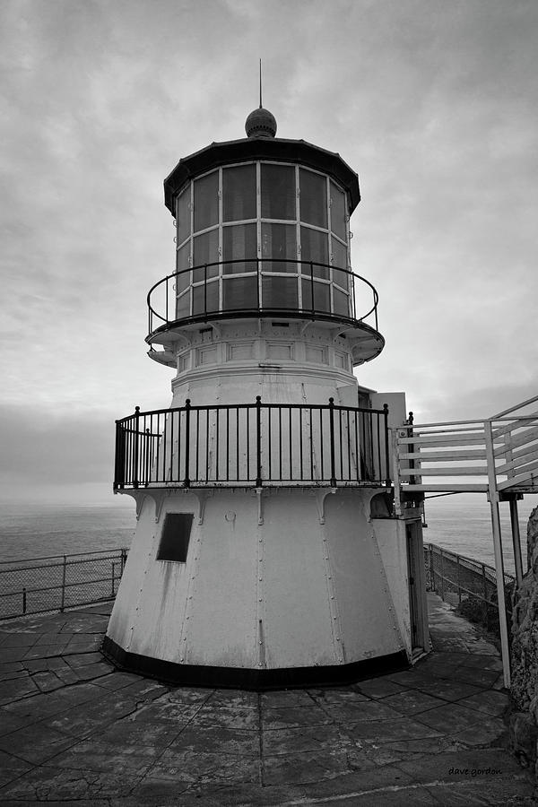 Point Reyes Lighthouse I BW Photograph by David Gordon