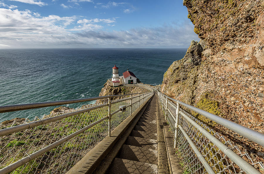 Point Reyes Lighthouse Stairs Photograph by Donnie Whitaker