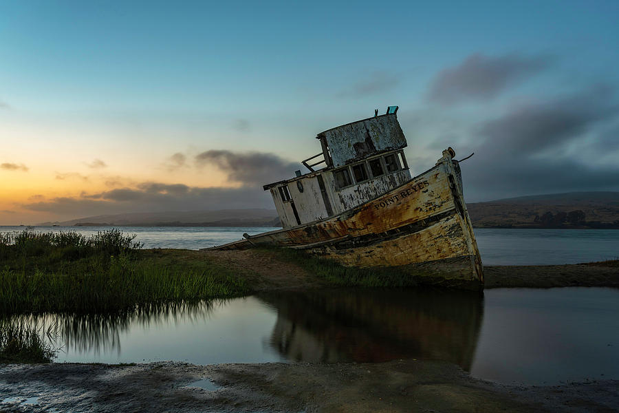 Point Reyes Shipwreck Sunset Photograph by Scott Cunningham