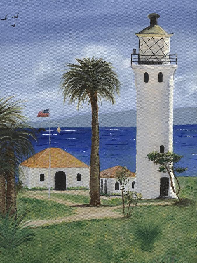 Point Vicente Lighthouse Painting by Jamie Frier