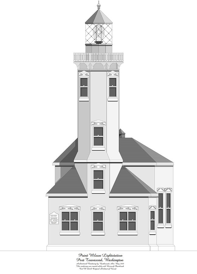 Point Wilson Architectural Drawing Painting