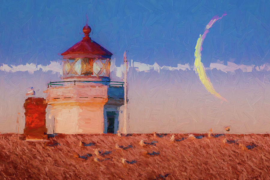 Point Wilson Light 7 Painting by Mike Penney