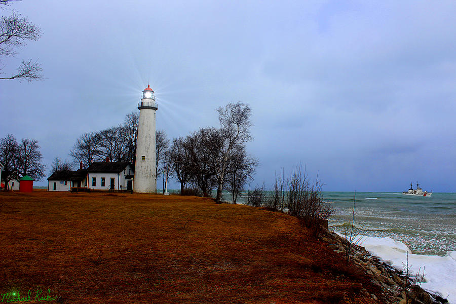 Pointe Aux Barques Lighthouse Photograph by Michael Rucker