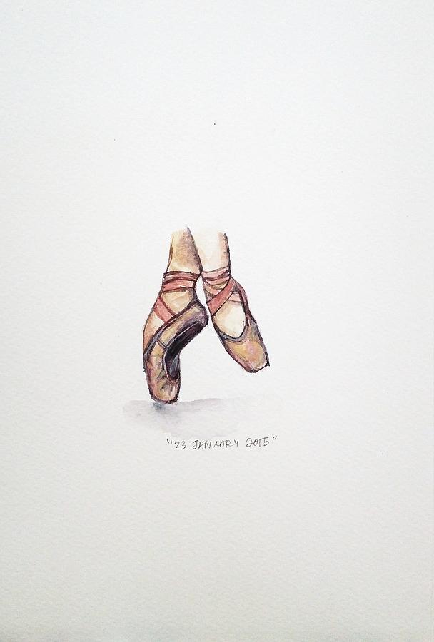 Ballet Painting - Pointe on Friday by Venie Tee