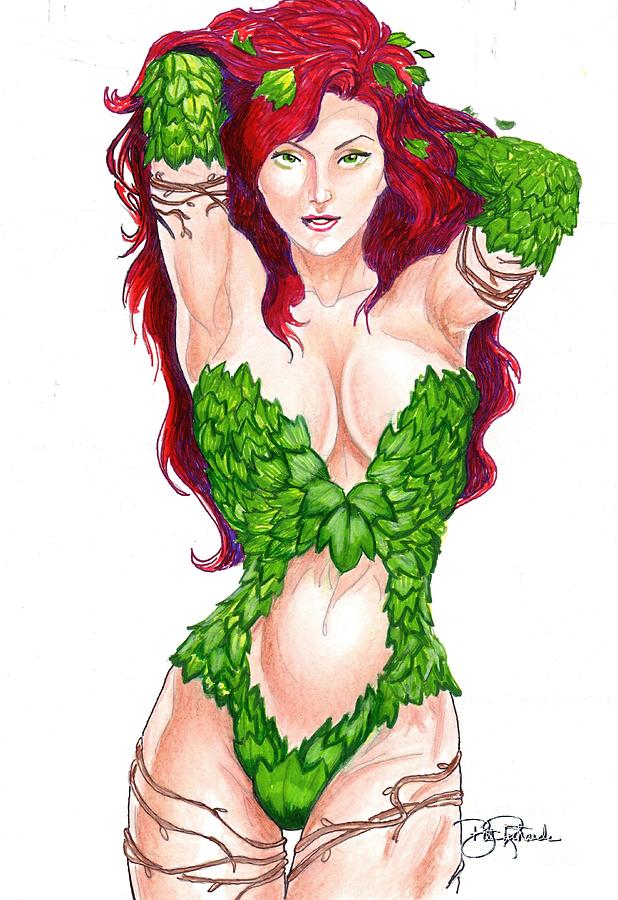 Poison Ivy Drawing by Bill Richards