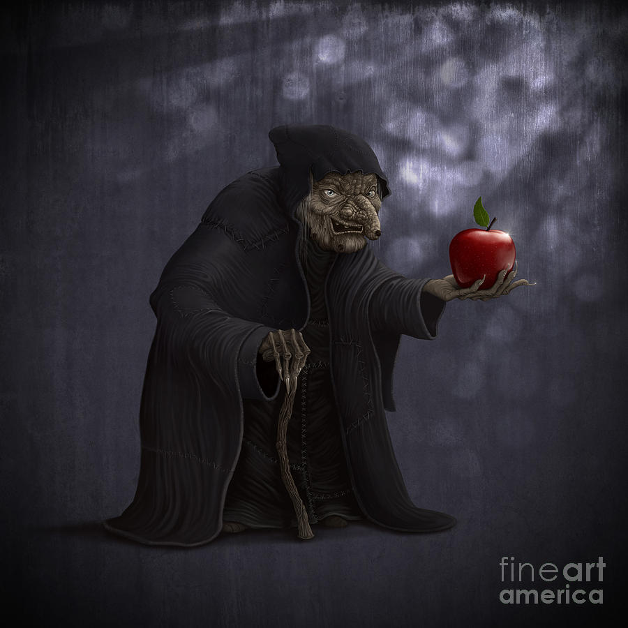 Apple Painting - Poisoned apple by Giordano Aita