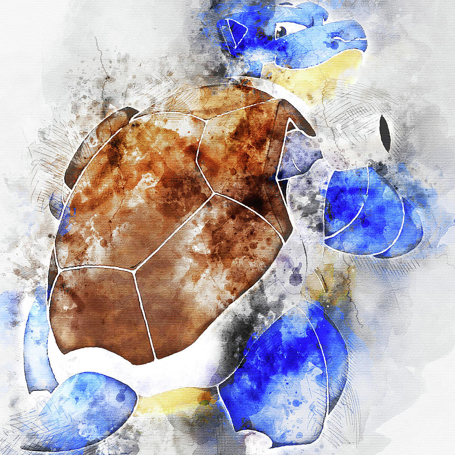 Pokemon Lucario Abstract Portrait - by Diana Van Jigsaw Puzzle by