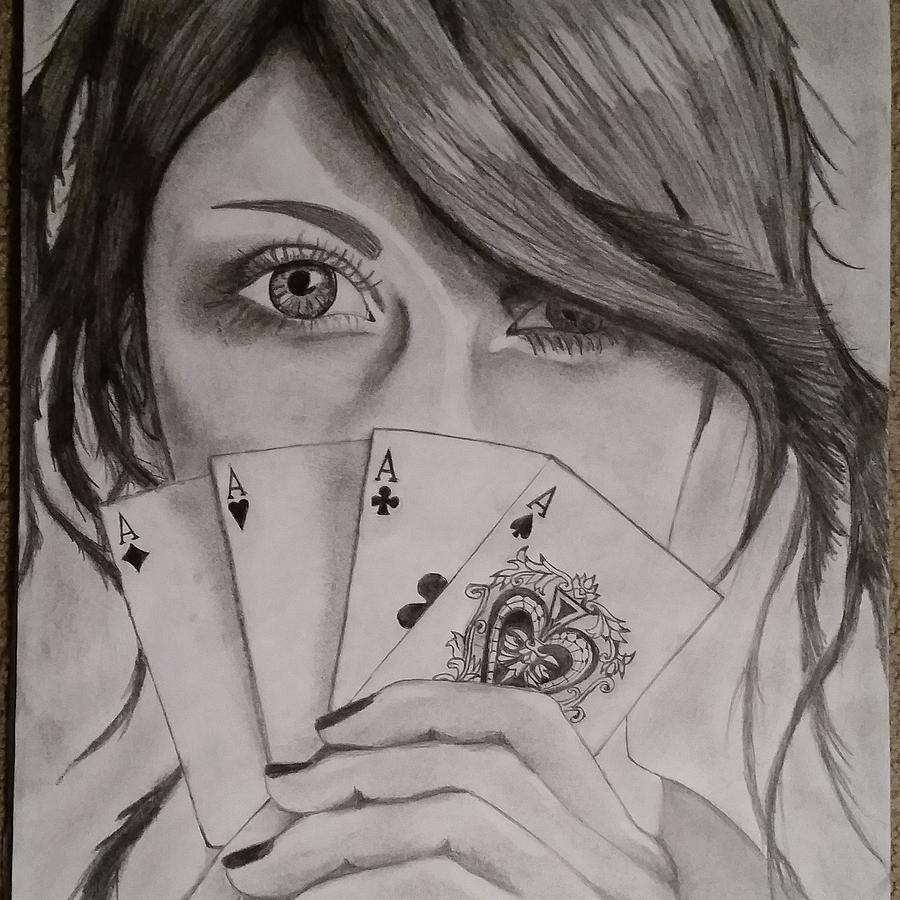 Poker face Drawing by Ed V Fine Art America