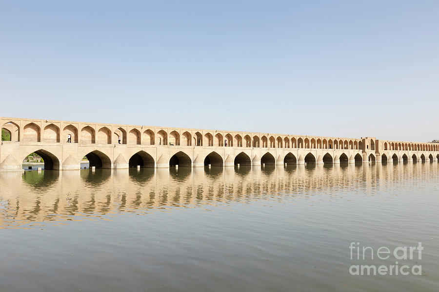 Pol-e Si-o-Seh Bridge, Or Si-o-Seh Bridge, Esfahan, Iran Photograph By ...