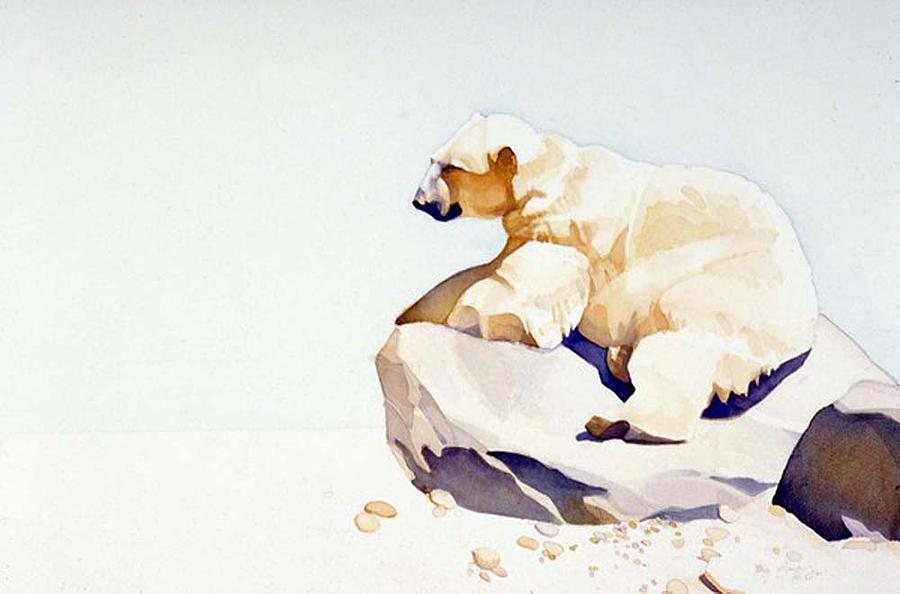 Bear Painting - Polar Bear by Greg Marquez