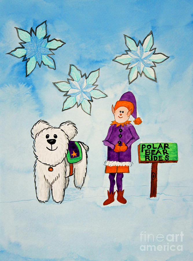Polar Bear Rides Painting by Norma Appleton