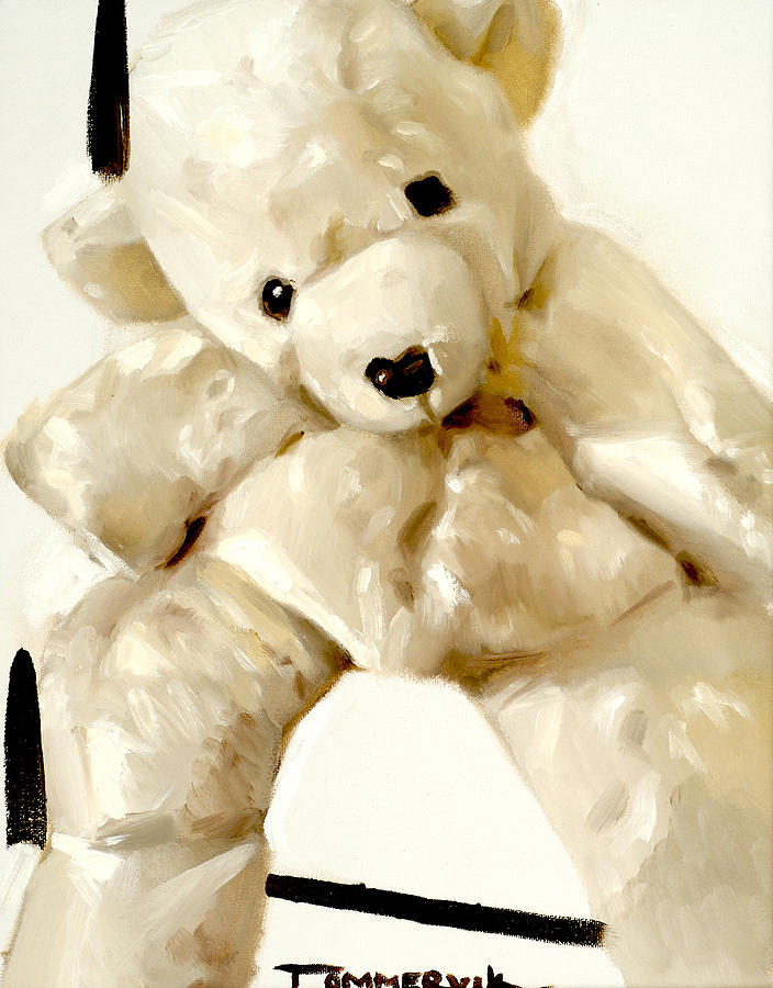 Polar Bear Painting - Polar Bear Stuffed Animal by Tommervik Polar Bear Painting - Polar Bear Stuffed Animal by Tommervik