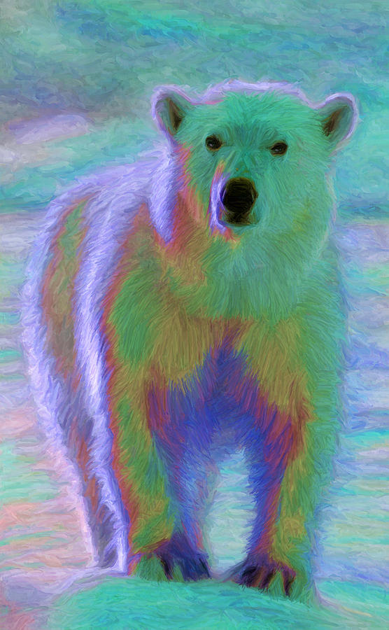 Polar Bear Digital Art by Caito Junqueira