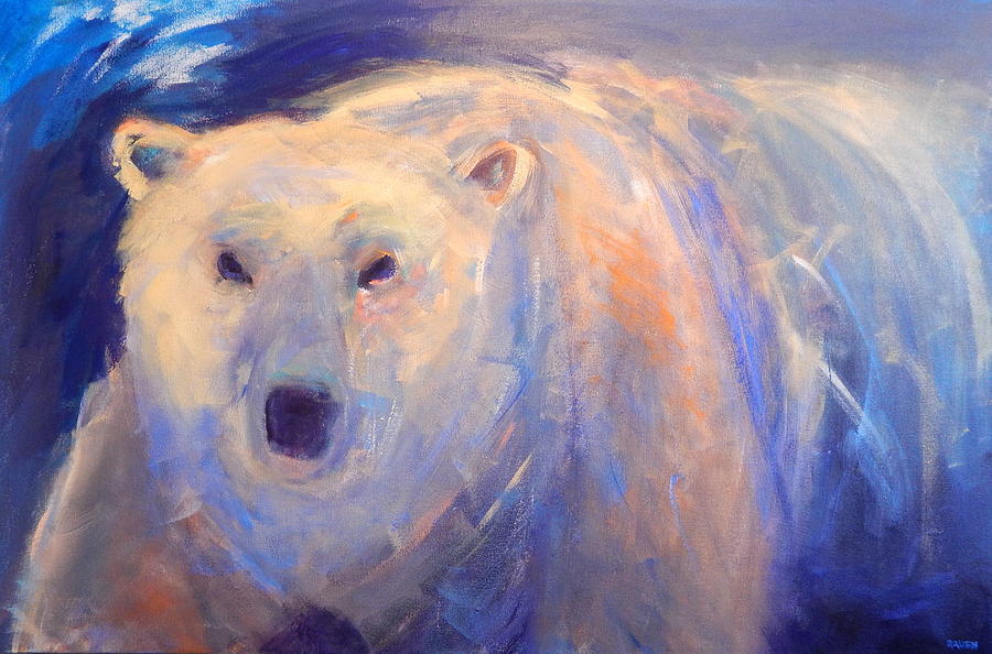 Polar Energy Painting by Alaskan Raven Studio